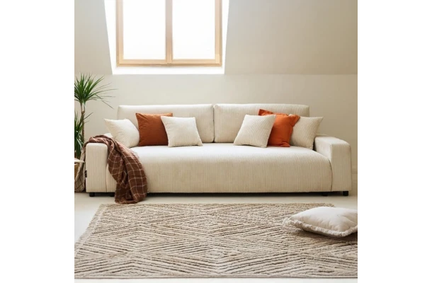 Sofa trzyosobowa z funkcją spania nowoczesna Sergio - design i funkcjonalnosc w parze