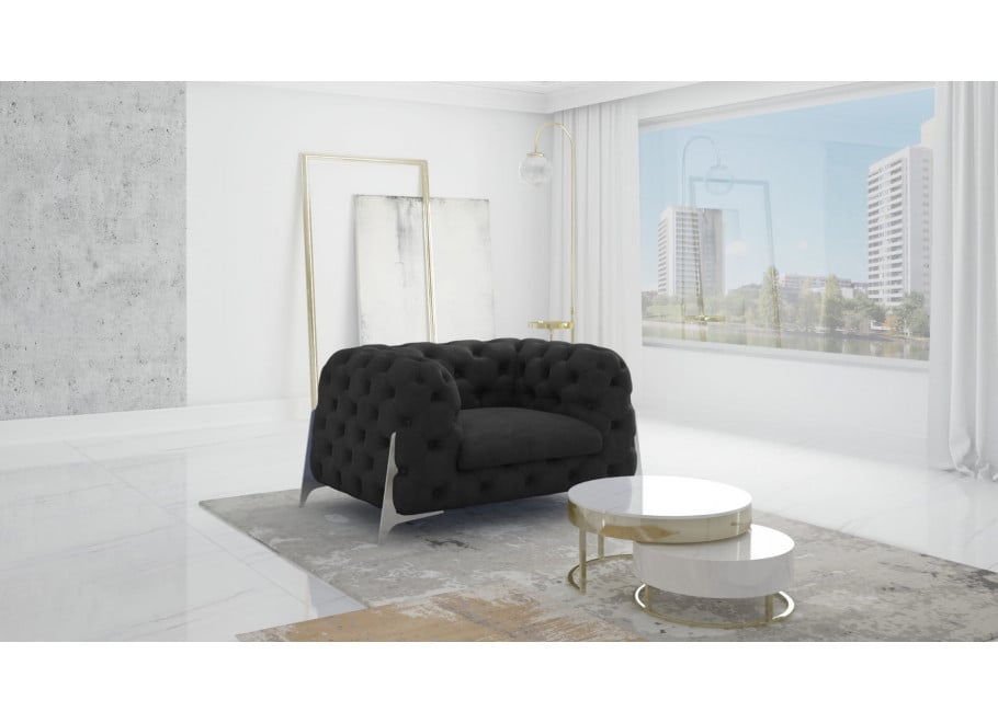 Fotel pikowany KALIFORNIA chesterfield tk. Riviera 100 2