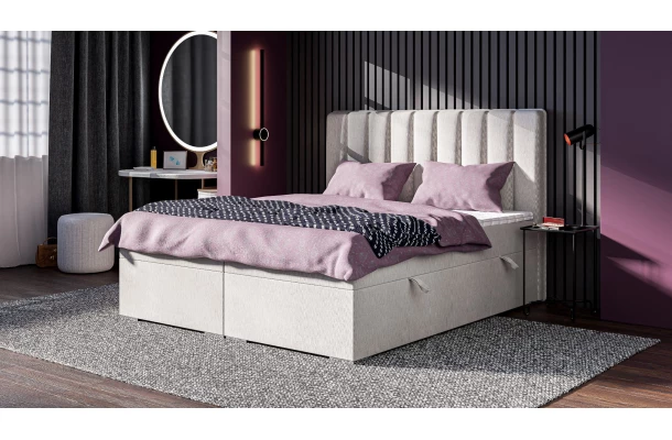 Łóżko  kontynentalne RASO - design i funkcjonalnosc w parze