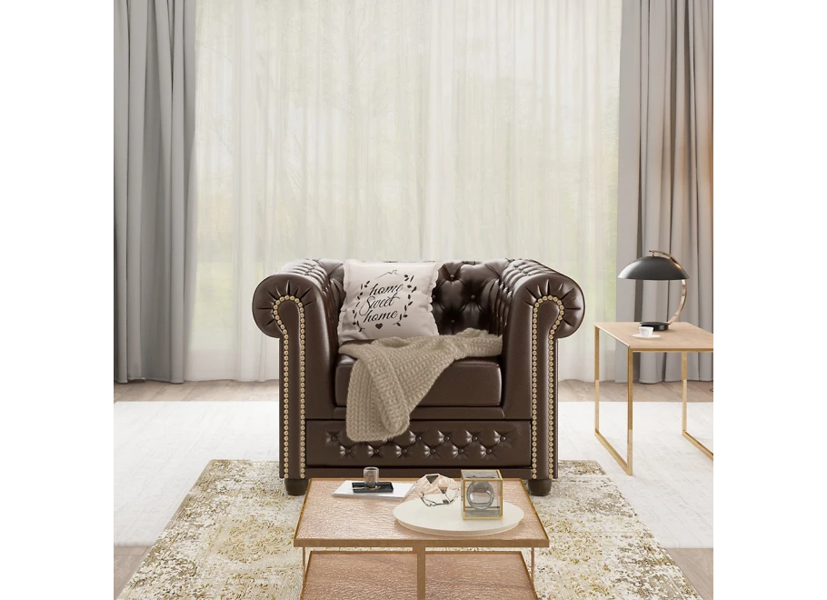 Fotel pikowany FELIX chesterfield