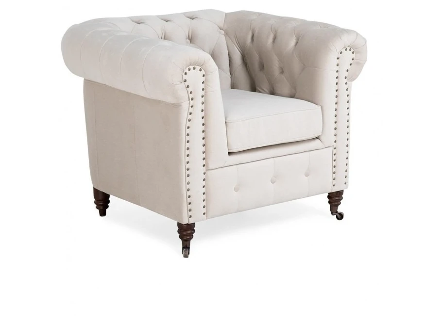 Fotel pikowany chesterfield VINCENT