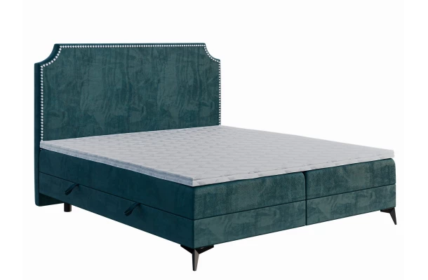 Łóżko kontynentalne w stylu glamour  LANO - design i funkcjonalnosc w parze