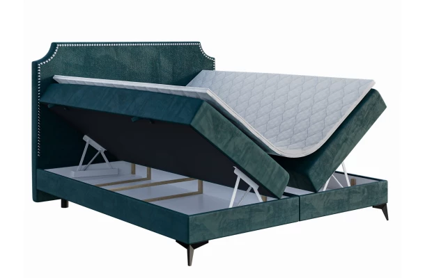 Łóżko kontynentalne w stylu glamour  LANO - design i funkcjonalnosc w parze