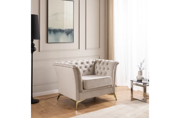Fotel pikowany chesterfield HASSO BIS - design i funkcjonalnosc w parze