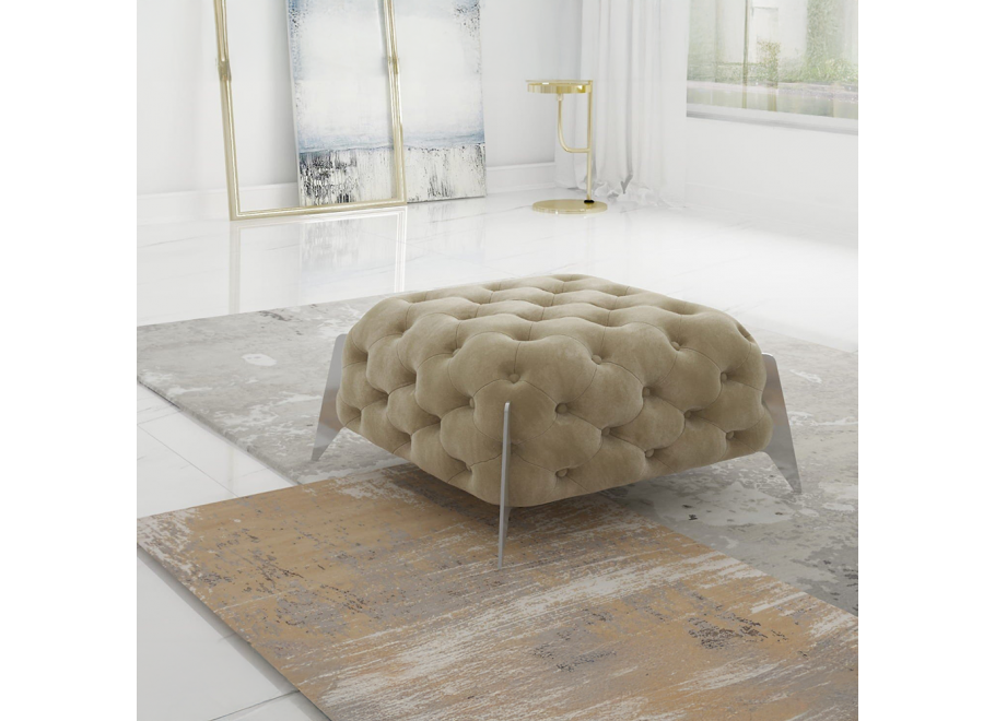Puf pikowany Chesterfield 80x80 KALIFORNIA 2