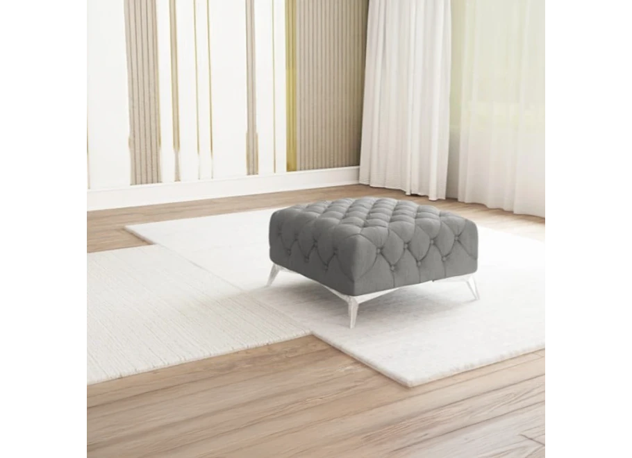 Puf pikowany Chesterfield 80x80 TEO