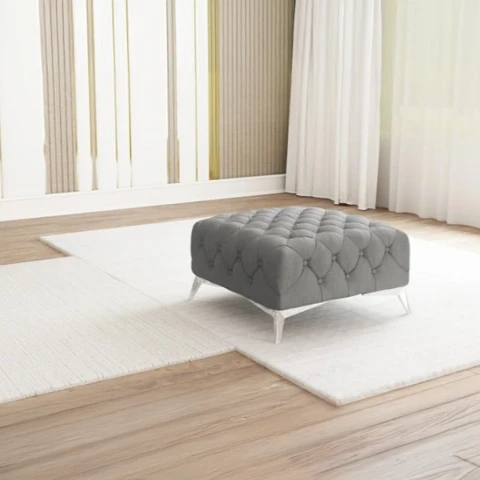 Puf pikowany Chesterfield 80x80 TEO