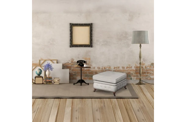 Puf pikowany glamour 75x70 VINCENT - design i funkcjonalnosc w parze