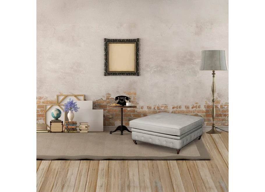 Puf pikowany glamour 100x100 VINCENT