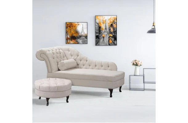 Puf pikowany glamour MONA - design i funkcjonalnosc w parze