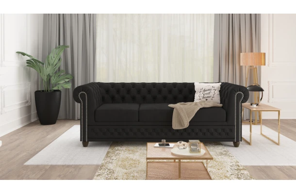 Sofa rozkładana FELIX 3 z funkcją spania tk. Venus Velvet 2923 - design i funkcjonalnosc w parze