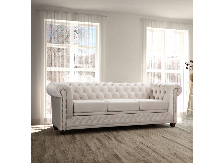 Sofa trzyosobowa pikowana Chesterfield FELIX 3 2