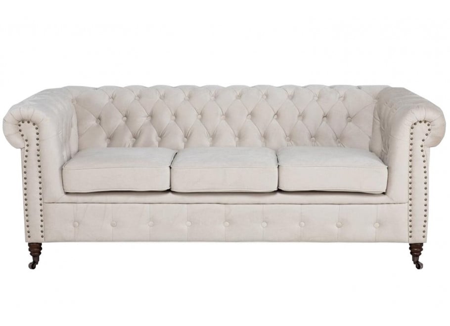 Sofa trzyosobowa pikowana Chesterfield VINCENT 1