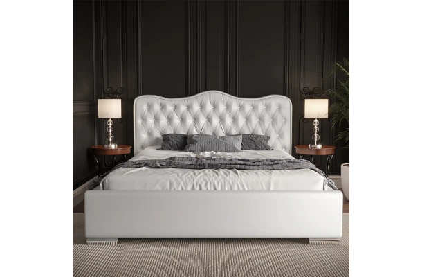 Łóżko tapicerowane glamour QUEEN - design i funkcjonalnosc w parze