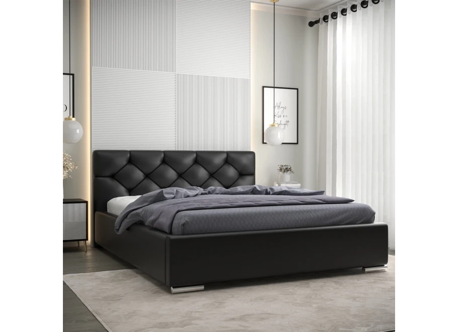 Łóżko tapicerowane glamour SLIM