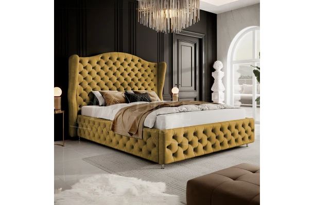 Łóżko tapicerowane glamour ROYAL - design i funkcjonalnosc w parze