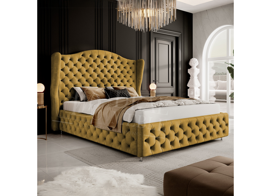 Łóżko tapicerowane glamour ROYAL 2