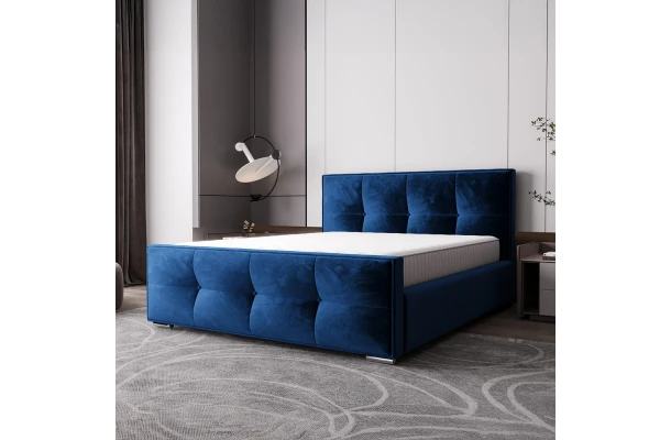 Łóżko tapicerowane glamour LORIS - design i funkcjonalnosc w parze