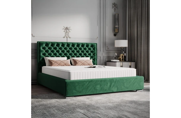 Łóżko tapicerowane glamour SPANO - design i funkcjonalnosc w parze