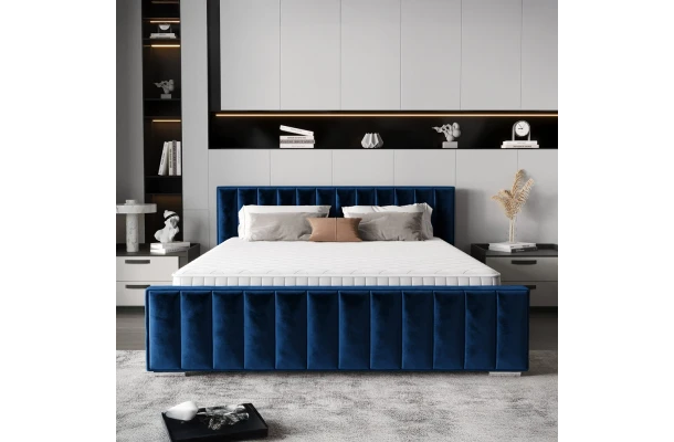 Łóżko tapicerowane glamour OLMO - design i funkcjonalnosc w parze