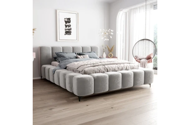 Nowoczesne łóżko tapicerowane Mellow - design i funkcjonalnosc w parze