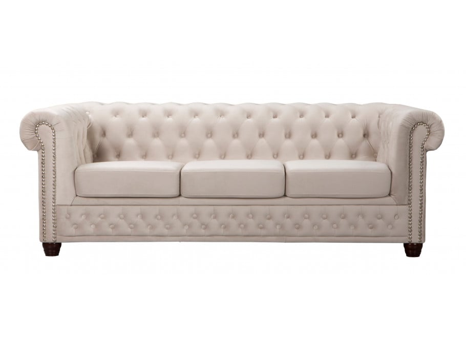 Sofa trzyosobowa pikowana Chesterfield FELIX 3 1