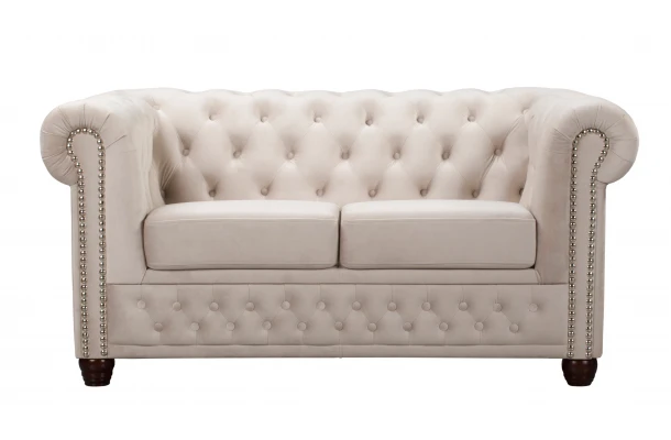 Sofa dwuosobowa pikowana Chesterfield FELIX 2 - design i funkcjonalnosc w parze