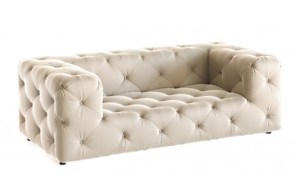 Sofa dwuosobowa pikowana premium Chesterfield BENTLEY
