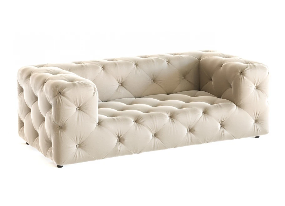 Sofa dwuosobowa pikowana premium Chesterfield BENTLEY