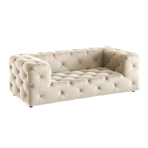 Sofa dwuosobowa pikowana premium Chesterfield BENTLEY