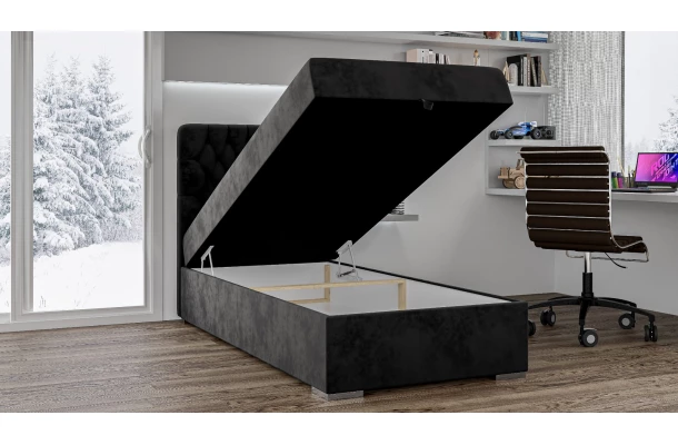 Łóżko jednoosobowe DIAMO - design i funkcjonalnosc w parze