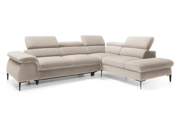 Narożnik pięcioosobowy z funkcją spania nowoczesny Lumes L - design i funkcjonalnosc w parze