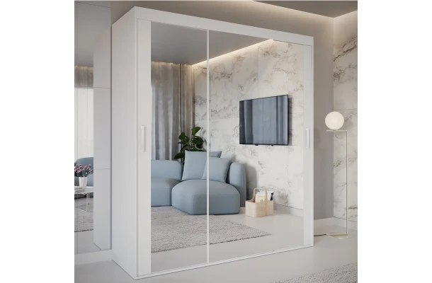 Szafa przesuwna trzydrzwiowa z lustrem na wymiar SOFIA - design i funkcjonalnosc w parze