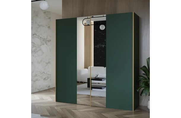 Szafa przesuwna dwudrzwiowa z lustrem na wymiar ARI PREMIUM - design i funkcjonalnosc w parze