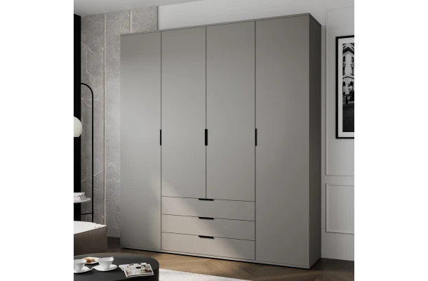 Szafa uchylna czterodrzwiowa z szufladami na wymiar Modena - design i funkcjonalnosc w parze