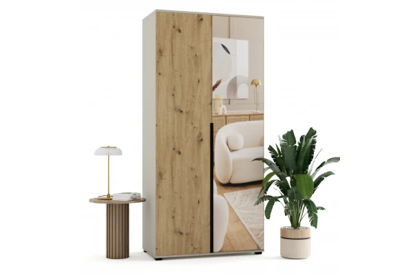 Szafa uchylna dwudrzwiowa z lustrem na wymiar Sambi - design i funkcjonalnosc w parze