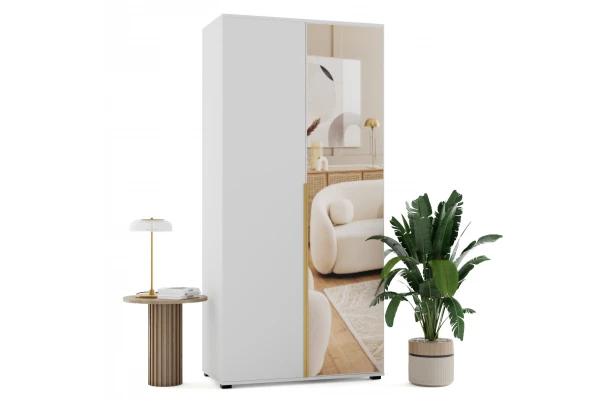 Szafa uchylna dwudrzwiowa z lustrem na wymiar Sambi - design i funkcjonalnosc w parze