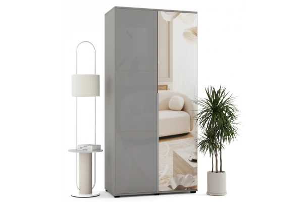 Szafa uchylna dwudrzwiowa z lustrem i lacobelem na wymiar Azora - design i funkcjonalnosc w parze
