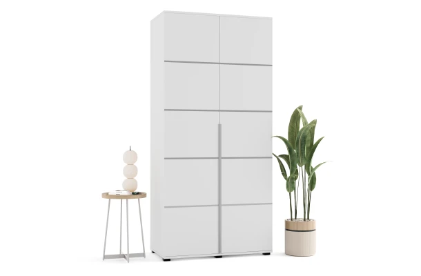 Szafa uchylna dwudrzwiowa z listwami ozdobnymi na wymiar Zina - design i funkcjonalnosc w parze