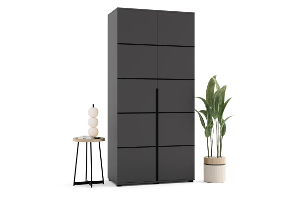 Szafa uchylna dwudrzwiowa z listwami ozdobnymi na wymiar Zina - design i funkcjonalnosc w parze