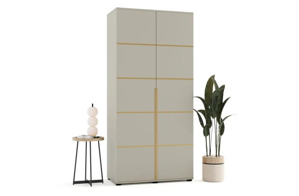 Szafa uchylna dwudrzwiowa z listwami ozdobnymi na wymiar Zina - design i funkcjonalnosc w parze