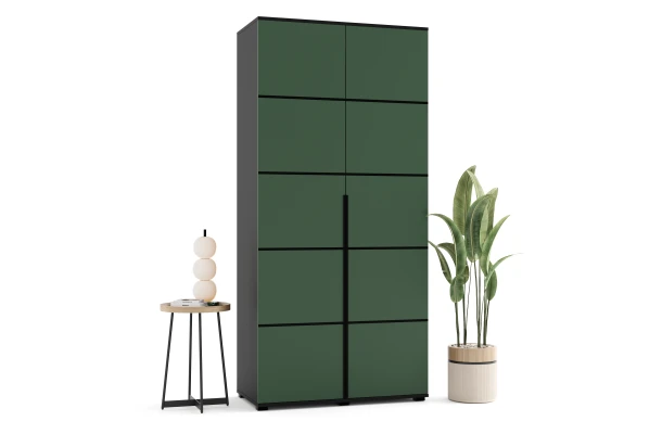 Szafa uchylna dwudrzwiowa z listwami ozdobnymi na wymiar Zina - design i funkcjonalnosc w parze
