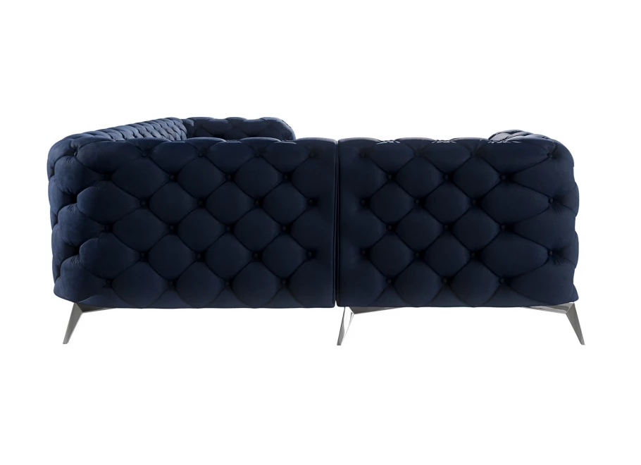 Narożnik czteroosobowy luksusowy pikowany Chesterfield TEO 1+E+2 Narożnik czteroosobowy luksusowy pikowany Chesterfield TEO 1+E+2