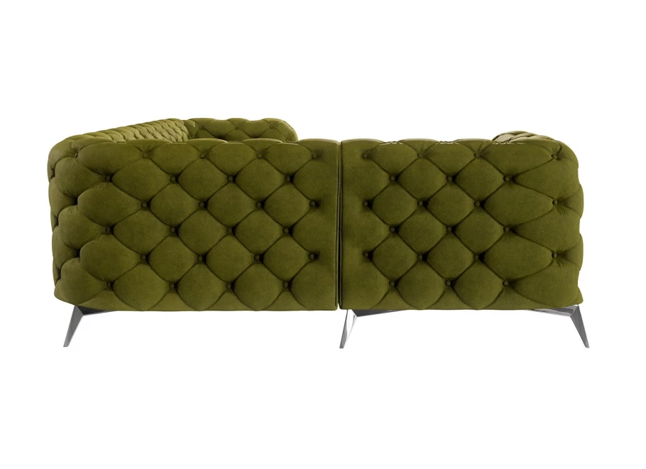 Narożnik czteroosobowy luksusowy pikowany Chesterfield TEO 1+E+2 Narożnik czteroosobowy luksusowy pikowany Chesterfield TEO 1+E+2