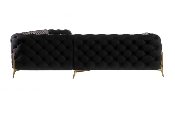 Narożnik sześcioosobowy pikowany glamour Chesterfield TEO HIGH 2+E+3 - design Narożnik sześcioosobowy pikowany glamour Chesterfield TEO HIGH 2+E+3 - design