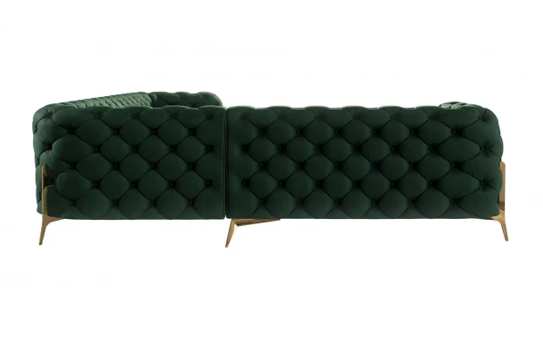 Narożnik sześcioosobowy pikowany glamour Chesterfield TEO HIGH 2+E+3 - stylowe Narożnik sześcioosobowy pikowany glamour Chesterfield TEO HIGH 2+E+3 - stylowe