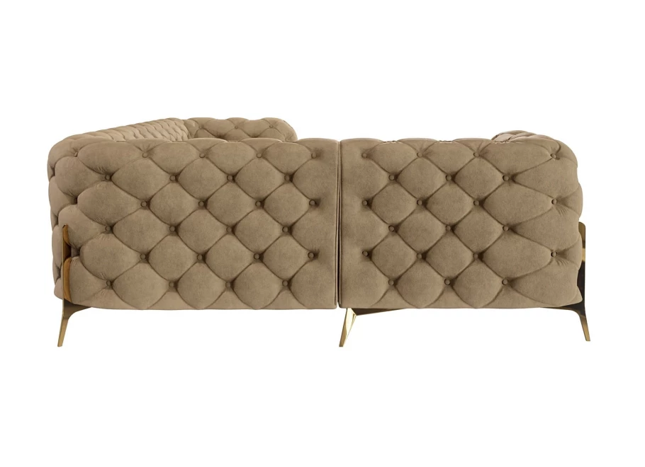 Narożnik czteroosobowy luksusowy pikowany Chesterfield TEO HIGH 1+E+2 Narożnik czteroosobowy luksusowy pikowany Chesterfield TEO HIGH 1+E+2