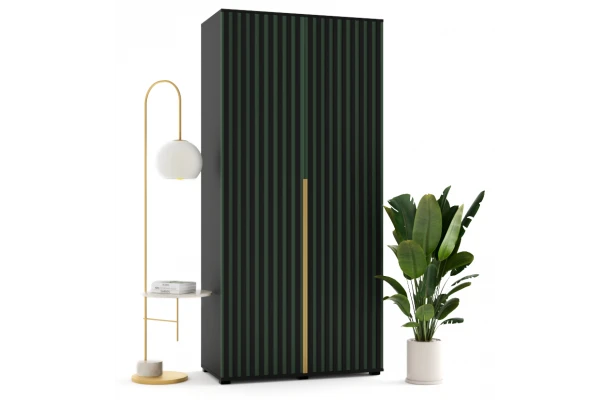 Szafa uchylna dwudrzwiowa z lamelami na wymiar Tessa - design i funkcjonalnosc w parze