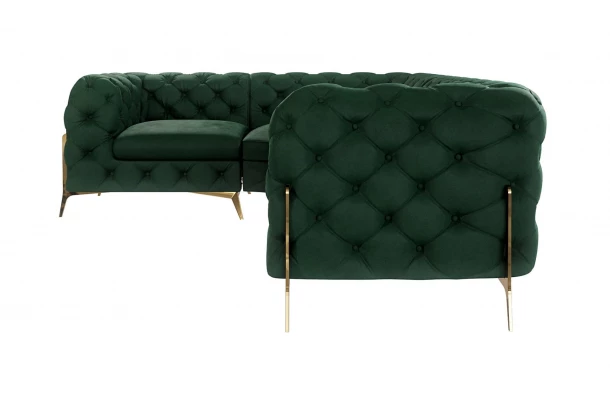 Narożnik czteroosobowy luksusowy pikowany Chesterfield TEO HIGH 1+E+2 - eleganckie Narożnik czteroosobowy luksusowy pikowany Chesterfield TEO HIGH 1+E+2 - eleganckie