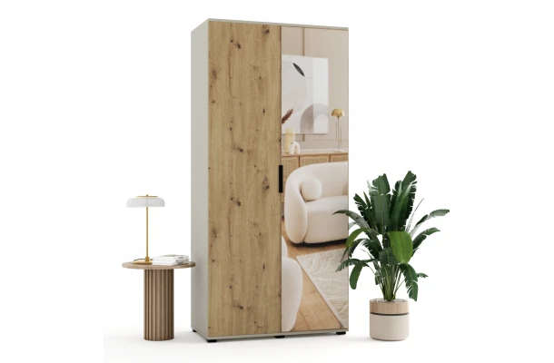 Szafa uchylna dwudrzwiowa z lustrem na wymiar Areno - design i funkcjonalnosc w parze